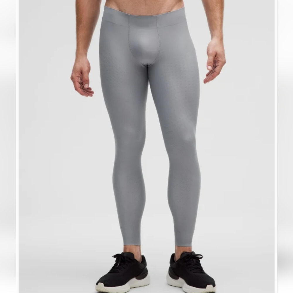NWT Lululemon Men’s Senseknit Running Tight 28", Rhino Grey, Medium